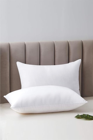 Elyaf Dolgulu 6 Adet Silikon Yastık 50x70 Cm Pamuk Otel Yastık Beyaz Yumuşak Beyaz