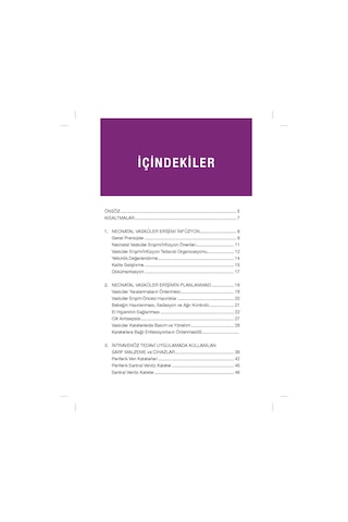 Neonatal Vasküler Erişim İnfüzyon Rehberi