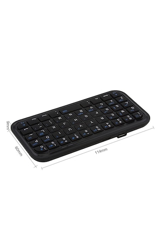 Mini Bluetooth Kablosuz Klavye Telefon Tablet Uyumlu Şarjlı Taşınabilir Cep Boy Klavye