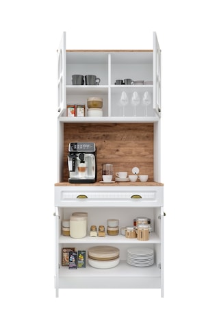 Guneystore Efes 2 Kapaklı Kahve Köşesi 93 Cm Mdf Ledli