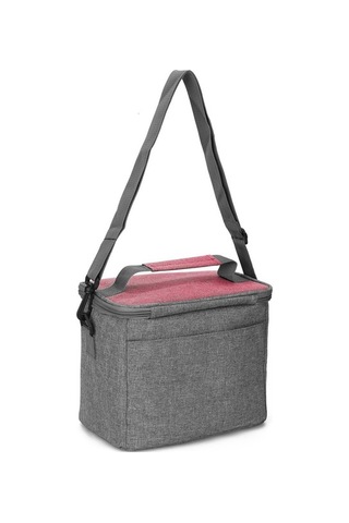 Pazly 8l Alüminyum Folyo Öğle Yemeği Çantası El Taşıma Yalıtımlı Piknik Çantası İş Gıda Çantası Pembe Pembe