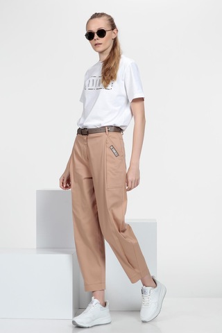 Straight Pantolon Vizon