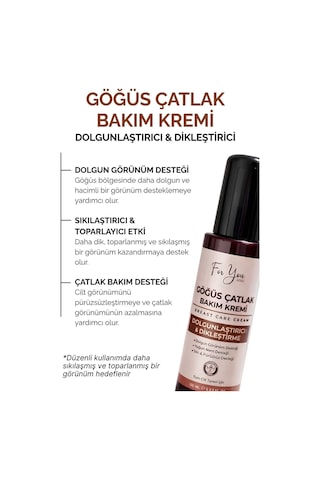 Göğüs Dolgunlaştırıcı Çatlak Bakım Kremi L Dikleştirici & Dolgun Görünüm Destekleyici 100 Ml