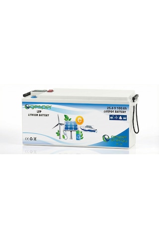Gesper 25.6 V 100 Ah Lifepo₄ Lityum Akü