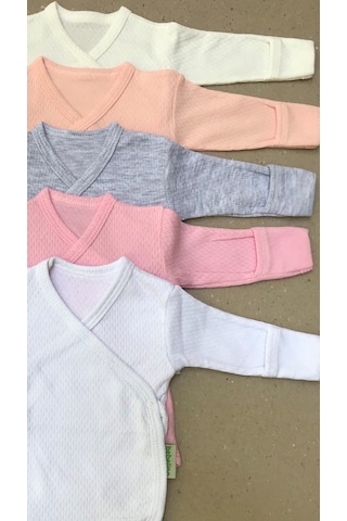 Özdemirlitekstil Bebelino Çıtçıtlı Badi Kruvaze (5 Li Paket) (456375770) Çok Renkli