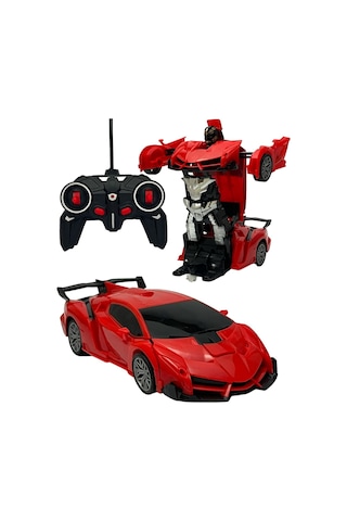Uzaktan Kumandalı Robota Dönüşen Araba Ferrari - Kırmızı