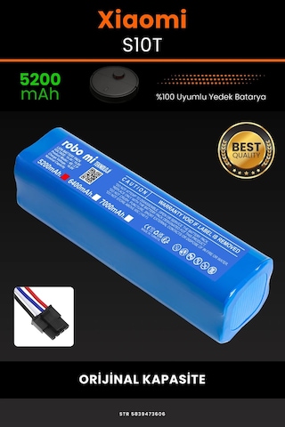 Xiaomi Mi Robot S10T 5200mAh Robot Süpürge  Bataryası