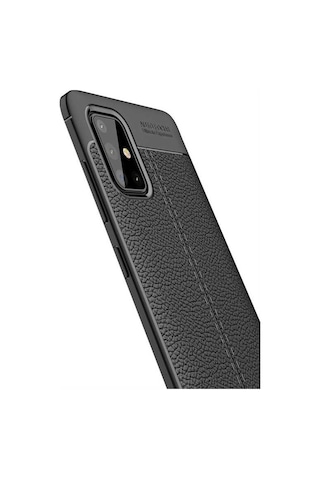 Samsung Uyumlu Galaxy M31S Kılıf Zore Niss Silikon Kapak-Siyah