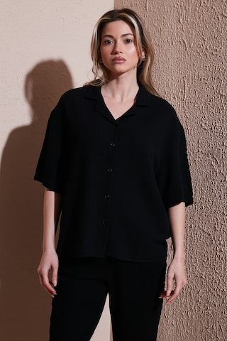 Fashion Friends Bayan Gömlek 25y0605k1 Siyah Siyah