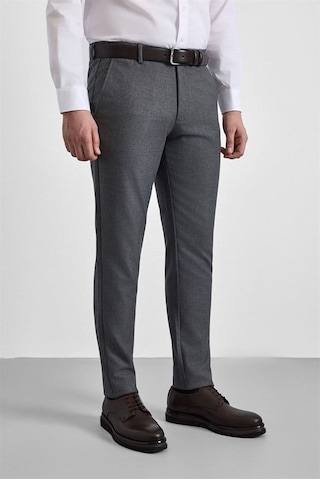 Süvari Antrasit Slim Düz İnterlok Yarım Lastikli Rüzgar Geçirmez Jogger Pantolon Pn2020500744-s08