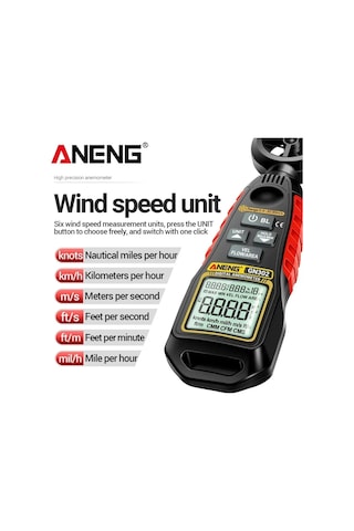 Conventions1 Dijital Anemometre 0.4-30 M/s Rüzgar Hızı Ölçer