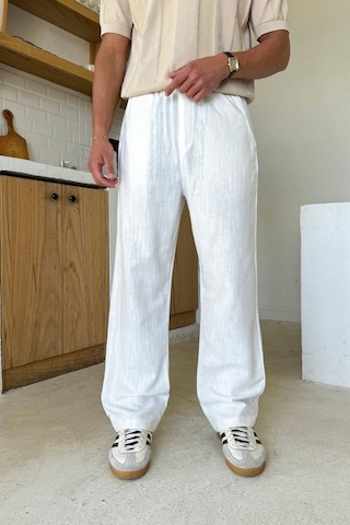 Flaw Bel Lastikli Regular Pantolon Ekru Ekru