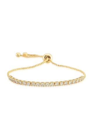 Altın Kaplama Suyolu Ayarlanabilir Çelik Bileklik Gold