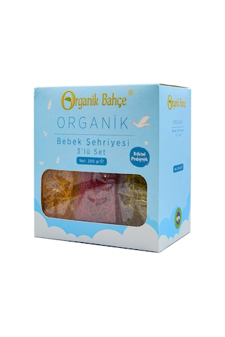 Organik Bahçe Organik Sebzeli Bebek Şehriyesi 3 x 200 G