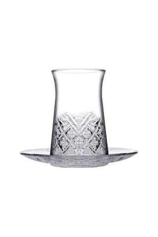 Paşabahçe Timeless Çay Bardağı Takımı- 12 Çay Bardağı Tabağı Seti 96991