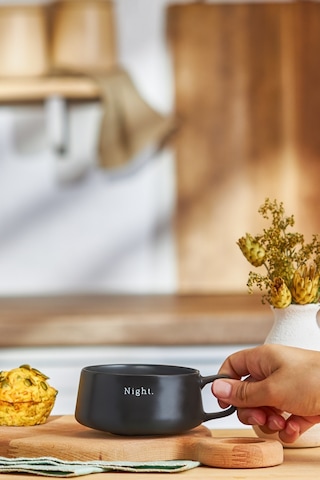 Emsan Night New Bone Kupa 320 Ml Siyah