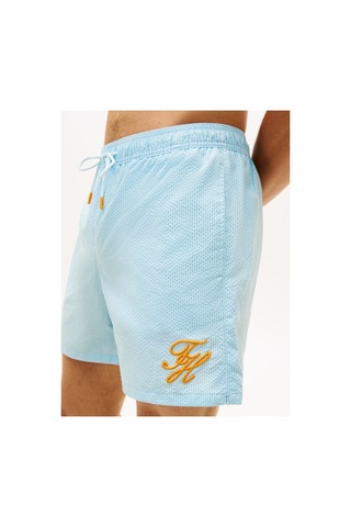 Tommy Hilfiger Medıum Drawstrıng Ithaca Scrıpt Erkek Mavi Deniz Şortu - Um0um03750-16056
