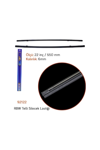 Rbw 92122 Telli Üniversal 22 İnç / 550 Mm Silecek Lastiği 6Mm