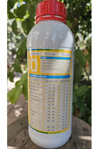 Organik Gübre Sıvı Marlon 10 Amino Asit Toprak, Yaprak Gübresi 1 Lt 1 L