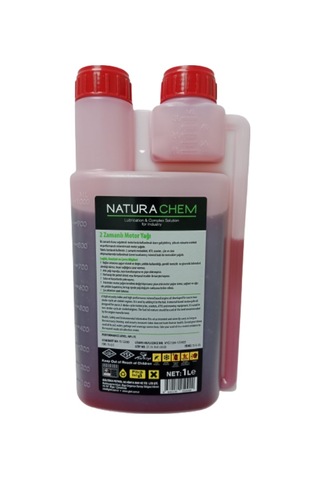 Naturechem Motorcycle Oil 2T Ölcekli Zamanli Api Tc High Performance Motor Yagi net 1 Litre 2 Adet