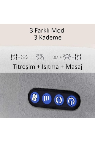 Valkyrie Şarjlı Masajlı Isıtmalı Titreşimli Boyun Masaj Yastığı Yakı Kompleksi Kahverengi