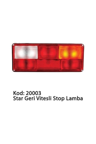 Stop Lamba Tır 6 Lı Fonksiyon Süper Star Kablolu -Sağ Sol Takım