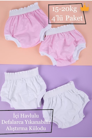 Babyhola 1400 Yıkanabilir Yüksek Emici Alıştırma Külodu 15-20 KG 4'lü