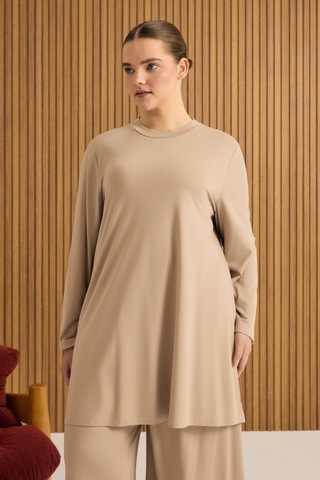 Aker Rayon Pijama Üstü Camel Camel
