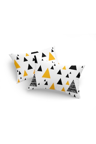 Eponj Home 2li Yastık Kılıfı 50x70 Cm Only İlove Siyah-sarı Siyah - Sarı