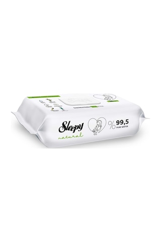 Sleepy Islak Havlu Mendil 90 Yaprak Natural Yenidoğan 3 Lü Set 270 Yaprak Plastik Kapaklı