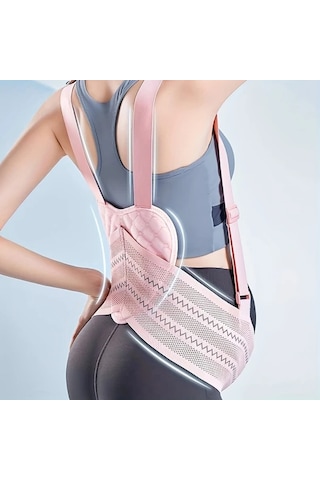 Elmpaly Hamilelikte Karın Ağırlığını Azaltan Pembe L Nefes Alabilir Gebe Destek Korsesi