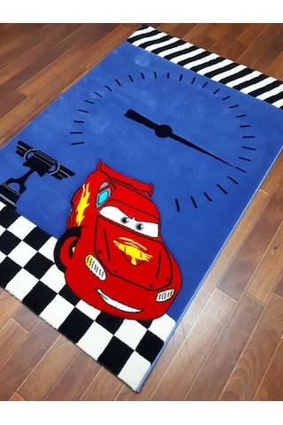Disney Antialerjik Çocuk Halısı 523Mavi Araba 120X180 Cm