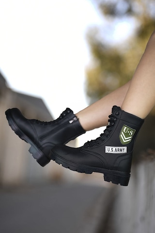 Konfores 1385 Unisex Anatomik Tabanlı Spor Bot - Nkt01385-siyah-3 Siyah