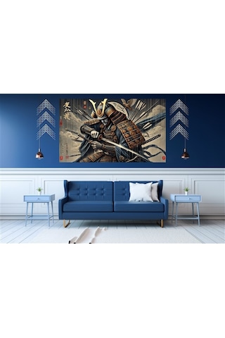 Ti-play Nöbet Sonu 60x90cm Modern Samuray Pvc Çerçevesiz Tablo