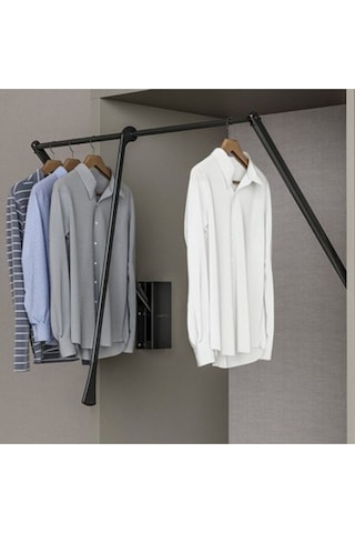 Frenli Gardırop Asansörü Antrasit