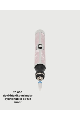 4 - 684 - Vites Ayarlı Elektrikli Tırnak Matkabı Jel Oje Sökme - Glblseme - Akrilik Şekillendirme