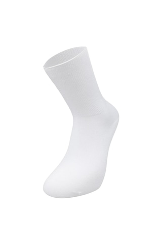 Bolero B27 Unisex Bambu Diyabetik Şeker Çorabı Beyaz