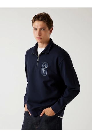 Guess Harris Erkek Lacivert Sweatshirt M5bq18k0552-g7v2 Lacivert