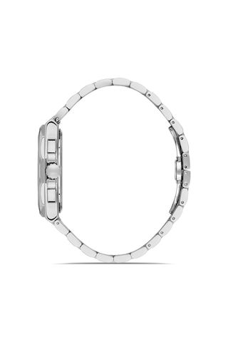 Ferro Fm11650awt-a Quartz Çelik Gri Beyaz Kadran 44 Mm Erkek Kol Saati Gri