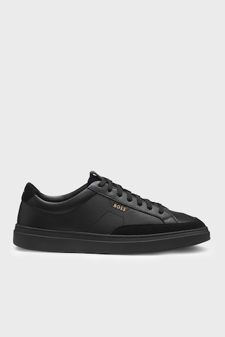 Boss Süet Detaylı Sneaker Ayakkabı Erkek Ayakkabı 50568536 005 Siyah