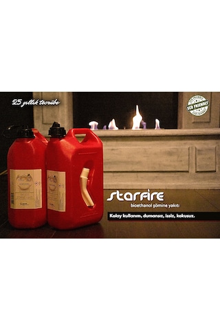 Starfire - Bioethanol Şömine Bacasız Yakıtı - 5 Litre