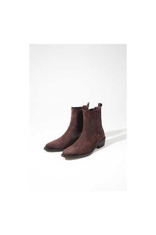 Kahverengi Chelsea Western Bot 122602 Kahverengi