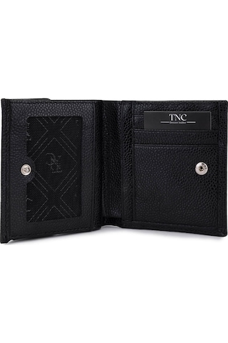 Tamer Tanca Unisex Hakiki Deri Siyah Havyar Cüzdan 688 1415 Czdn Y25 Sıyah Hvyr Siyah