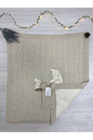 Ultralüx Bereli Bebek Battaniye Vizon