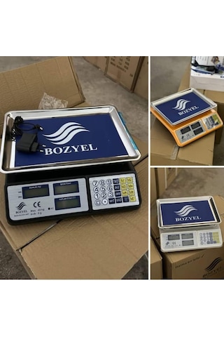 Acs-809t- 40 Kg Elektronik Terazi-çelik Kefe-çift Yönlü Ekran Tar