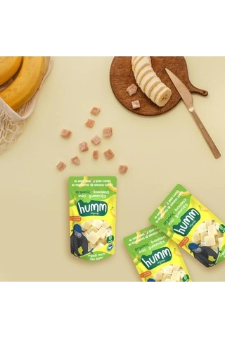 Mey İthalat Humm Organik Muzlu Glutensiz Vegan Mini Küpler 30 Gr