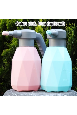 Jeehugo 2l Usb Şarjlı Elektrikli Sprey Botu, Jant Süpürgesi, Bahçe Sulama, Ev Temizliği, Nemlendirme Aleti - Mavi + Universal Başlık