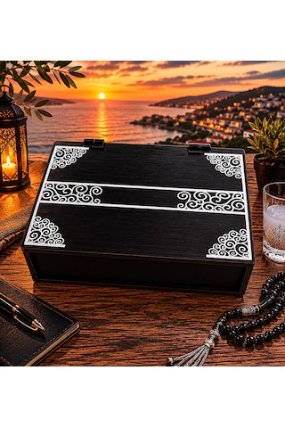Kişiye Özel Ahşap Kutulu 2 Li Rakı Bardağı Ve Çakmak Hediye Seti