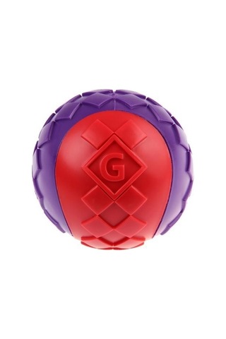 Gigwi Ball Sesli Sert Top Köpek Oyuncağı- Kırmızı Mor M