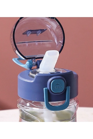 Diller 550 Ml Kiremit Pipetli Spor Okul Ve Günlük Matara Kilitli